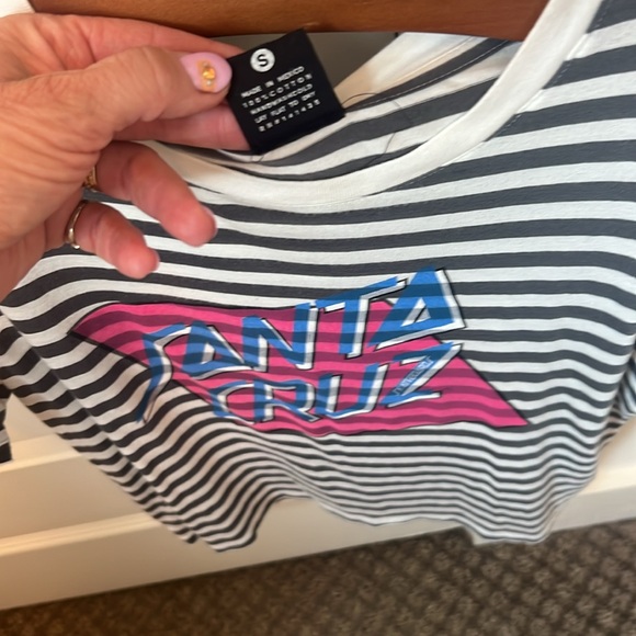 DAY ~ Santa Cruz Skateboards Striped Tee - Picture 11 of 11